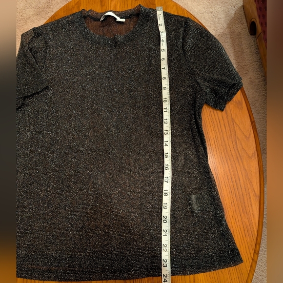 Jonathan Simkhai sheer black metallic top, size M - Picture 5 of 9